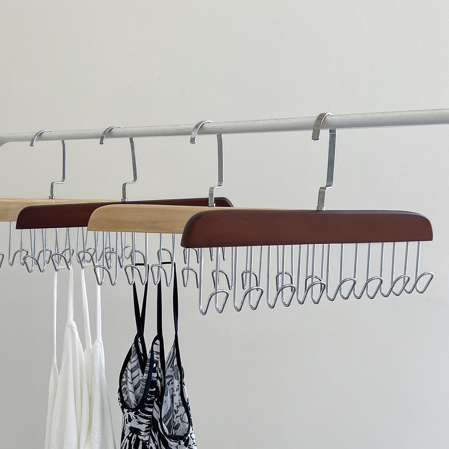 Space Saving Tie Rack for Closet Organizer