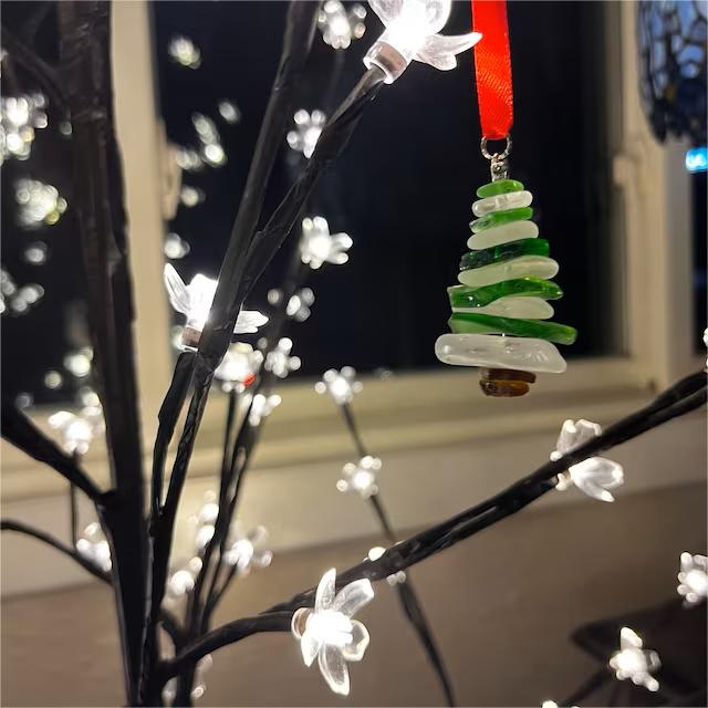 🔥LAST DAY 50% OFF - Lake Erie Sea Glass Christmas Tree Ornament