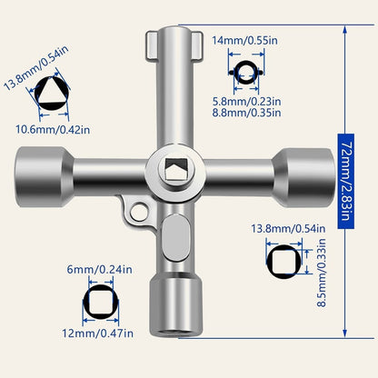🎁2025 Hot Sale 49% OFF🔥- Zinc alloy tool key Multi-functional Water Key