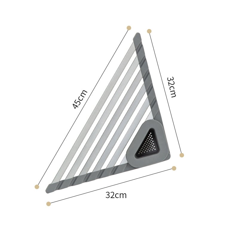 🔥Foldable Triangle Roll-Up Dish Drying Rack