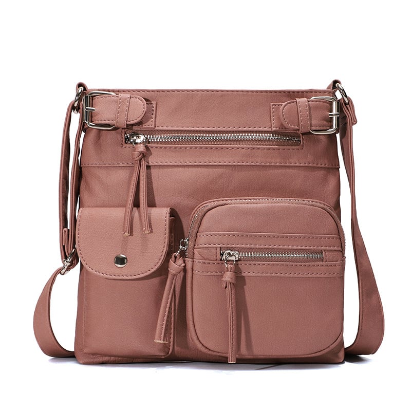 💥2025 HOT SALE- 40% off💥Multi-Pocket Crossbody Bag Soft Leather Shoulder Purse Bag
