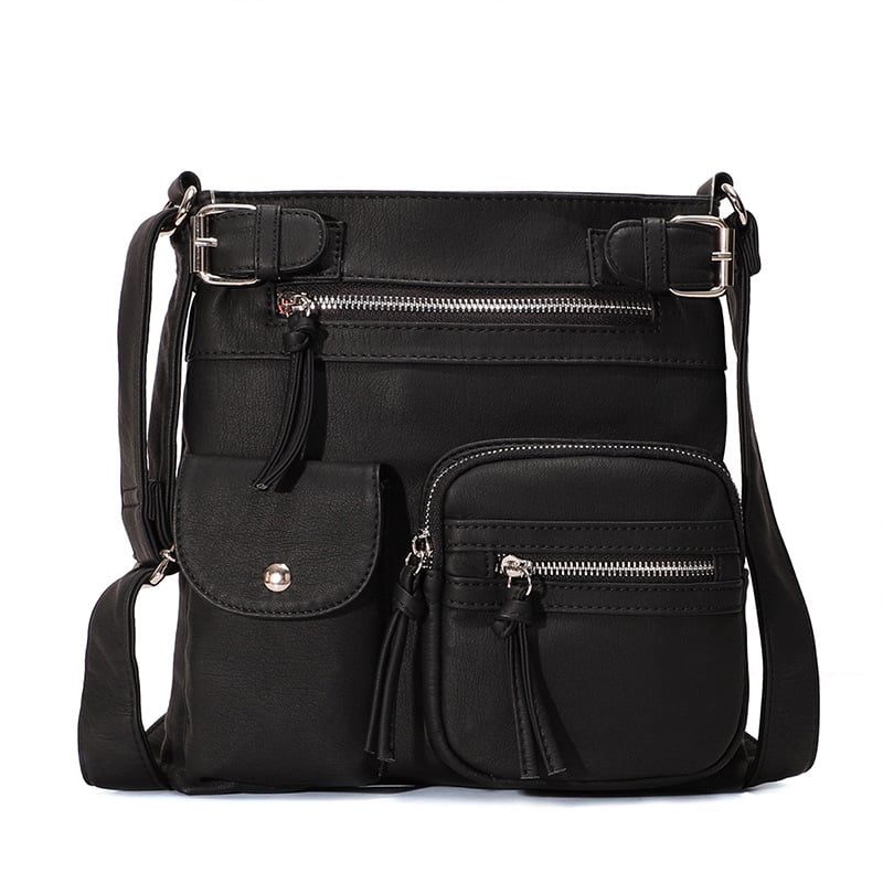 💥2025 HOT SALE- 40% off💥Multi-Pocket Crossbody Bag Soft Leather Shoulder Purse Bag