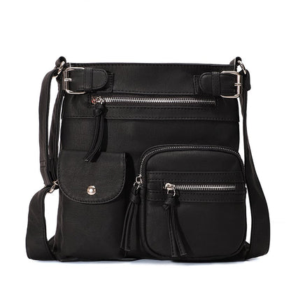 💥2025 HOT SALE- 40% off💥Multi-Pocket Crossbody Bag Soft Leather Shoulder Purse Bag