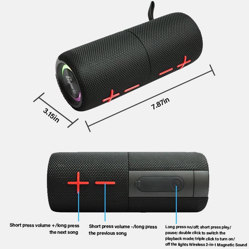🔥Hot Sale 49% OFF-Two-in-One Magnetic Bluetooth Speaker