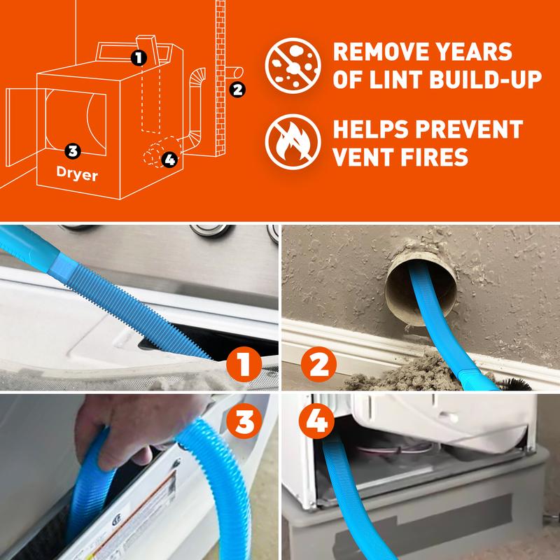 🔥Dryer Vent Cleaning Kit, Efficient Cleaning