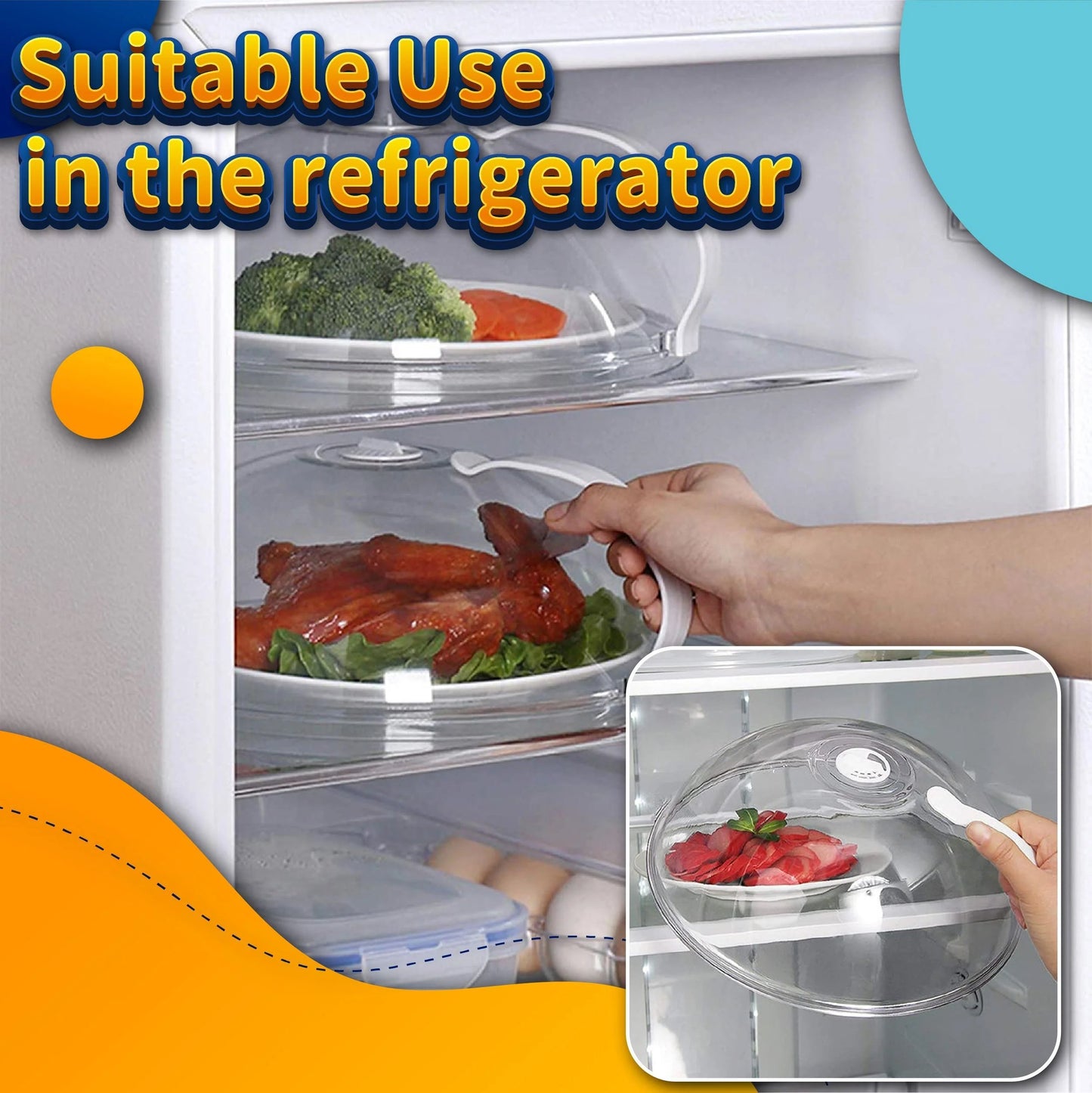 🔥Last Day 50% OFF - Microwave Anti-Splatter Cover