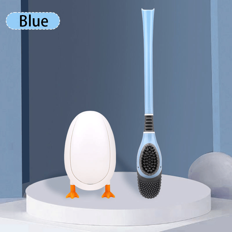 Duckling Silicone Toilet Brush - Automatic Opening and Closing Gravity Storage Rack