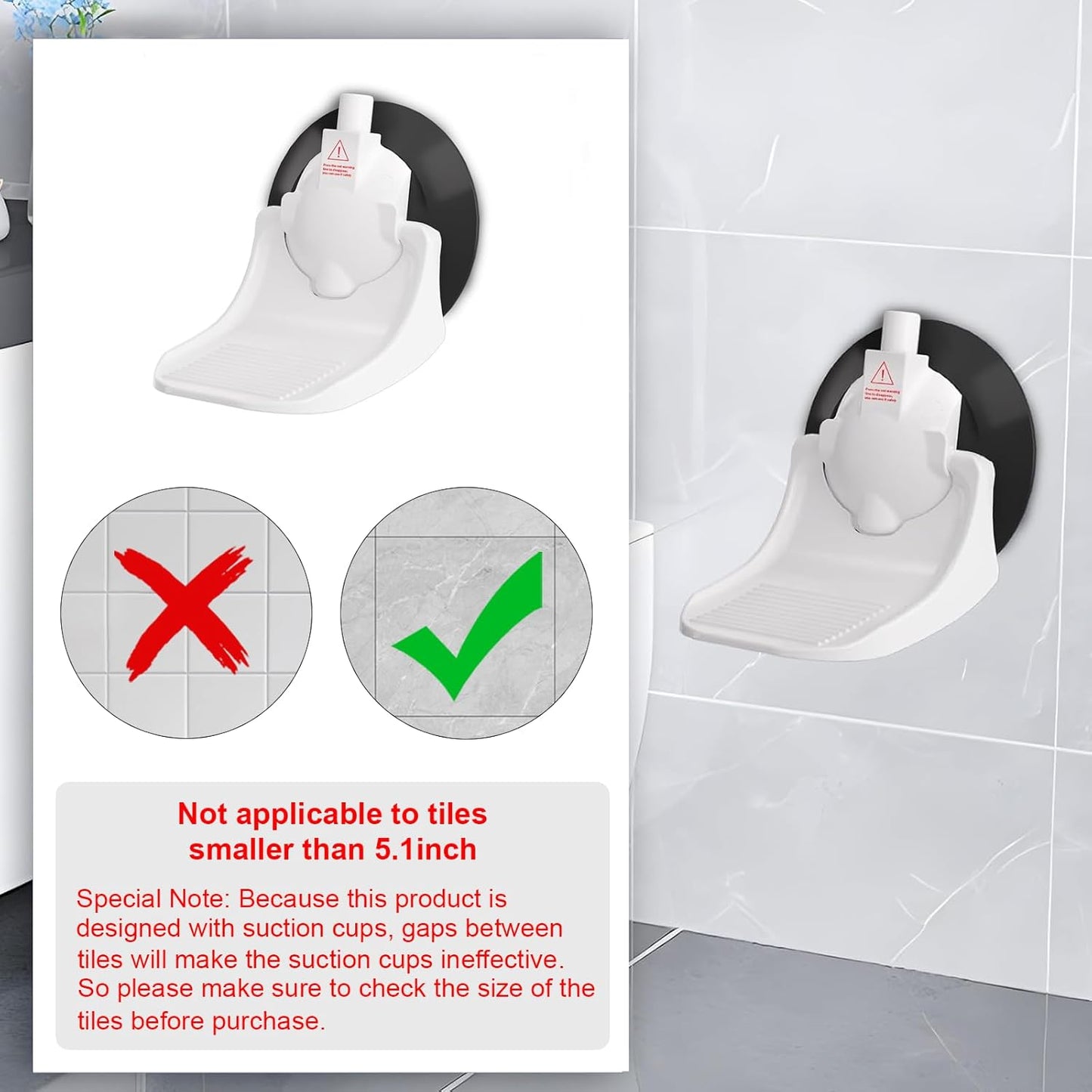 ✨Foot Stand for Inside Shower with Powerful Suction Cup✨