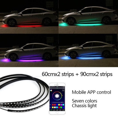 🔥LAST DAY 49% OFF- Car Chassis Flexible RGB Waterproof LED Strip Lights (4PCS)
