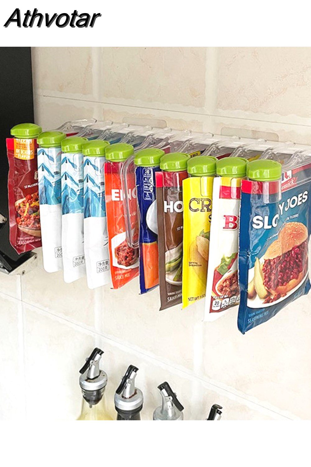 Wall-Mounted Spice Bag Holder