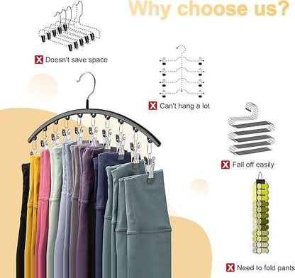 ❄️2025 Hot Sale 49% OFF-🐾Curved Design Hanger with 10 Clips