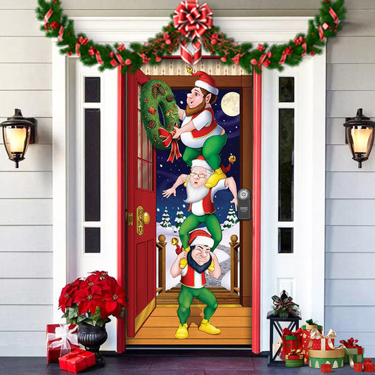 🎄11#🎄Santa's Christmas curtain