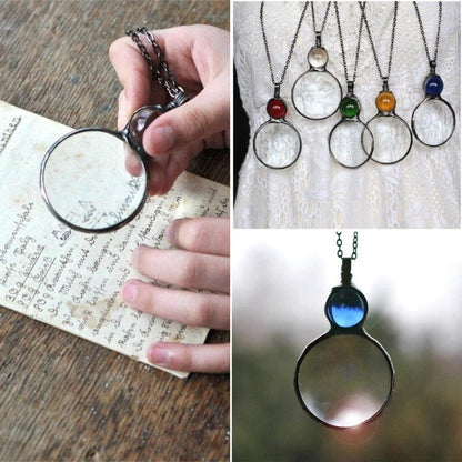 🔥LAST DAY 50% OFF🔥Magnifying Glass Necklace Gift - Buy 2 Free Shipping