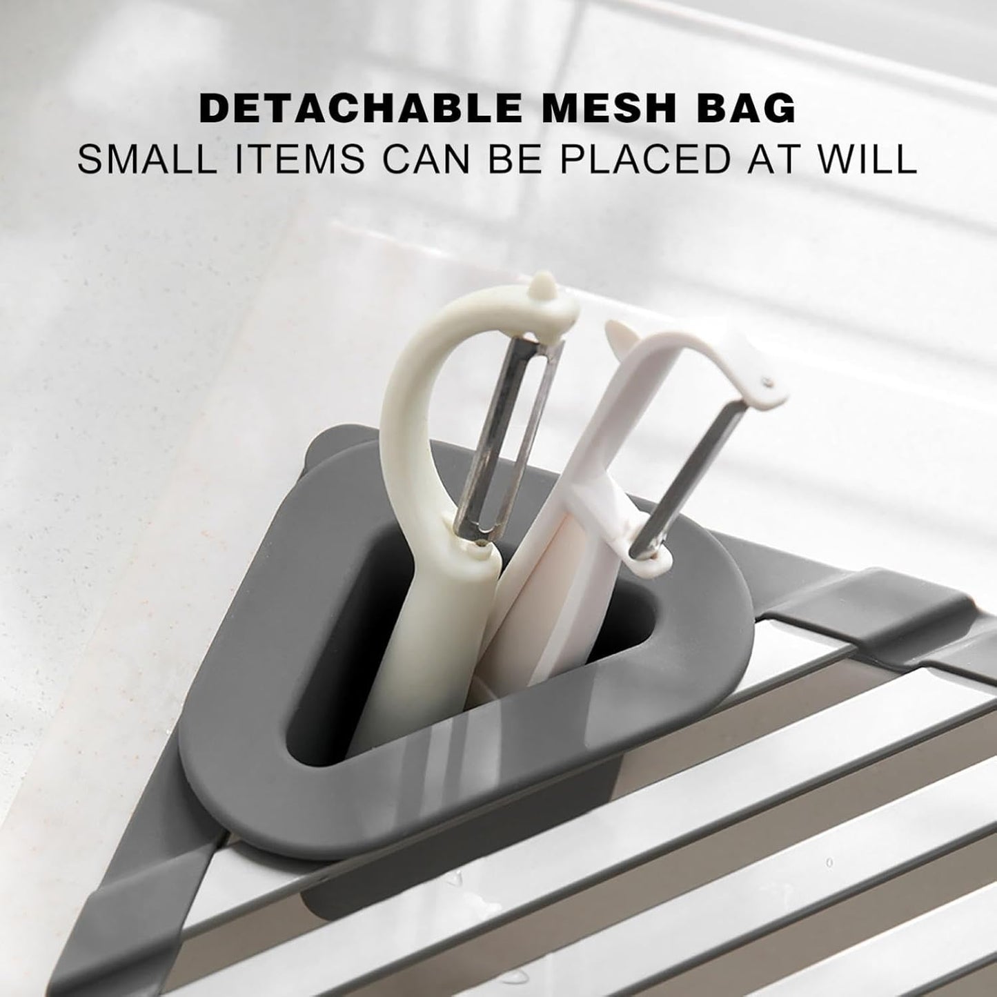🔥Foldable Triangle Roll-Up Dish Drying Rack