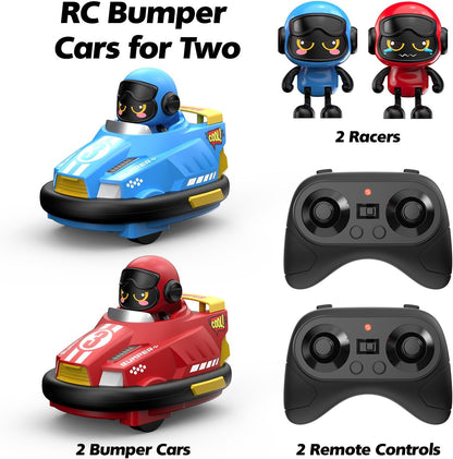 Two person game remote control collision car toy