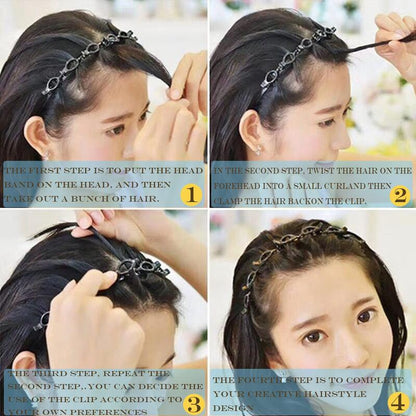 🔥LAST DAY SALE 49% OFF-Bangs Hairstyle Hairpin Headband✨