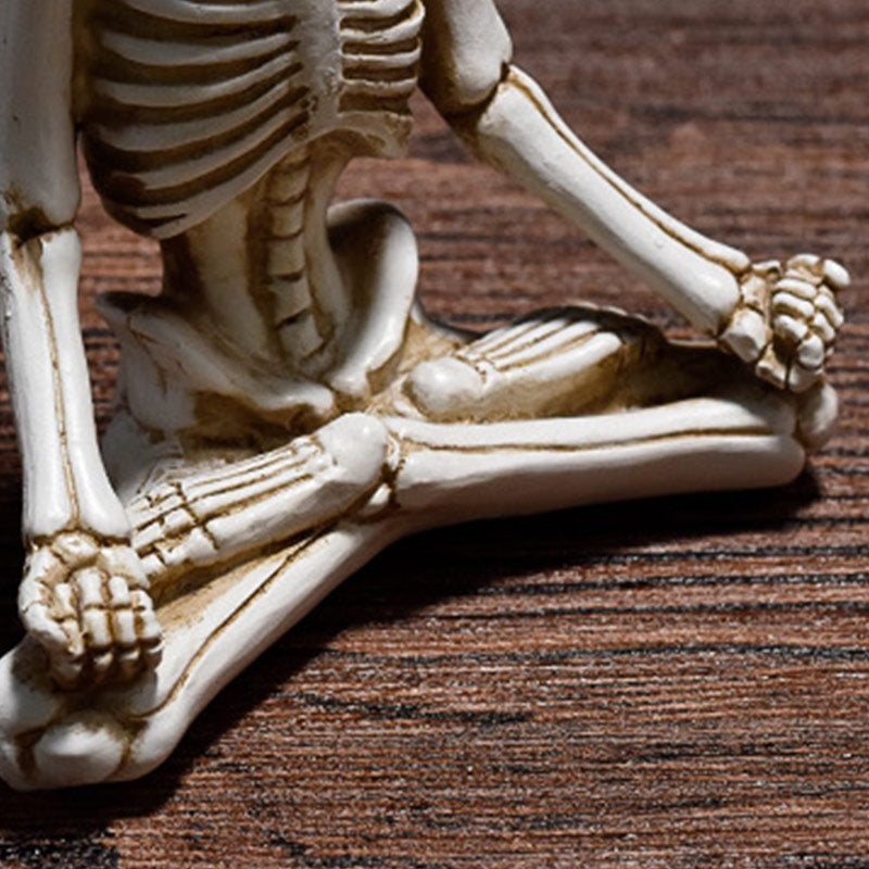 Yoga Skeleton Statue Ornaments Set