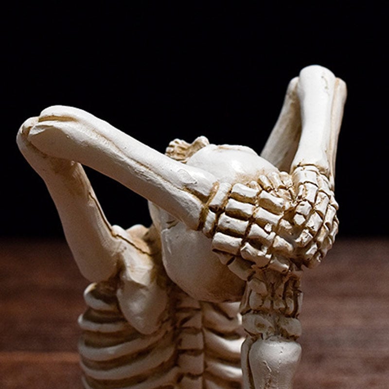 Yoga Skeleton Statue Ornaments Set