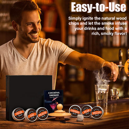 🎁A New Experience-Whiskey Smoker Kit🍷🎨🍽️