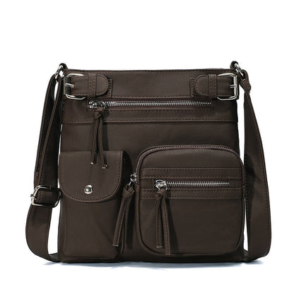 💥2025 HOT SALE- 40% off💥Multi-Pocket Crossbody Bag Soft Leather Shoulder Purse Bag