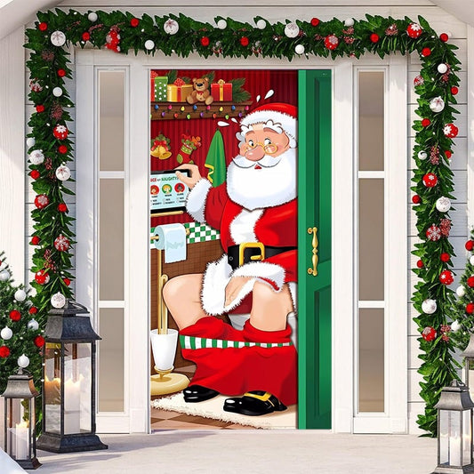 🎄1#🎄Santa's Christmas curtain