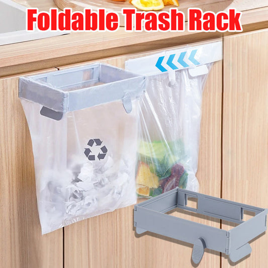 🔥Foldable Trash Rack Kitchen Trash Organizer Multifunctional Portable Hanging Trash