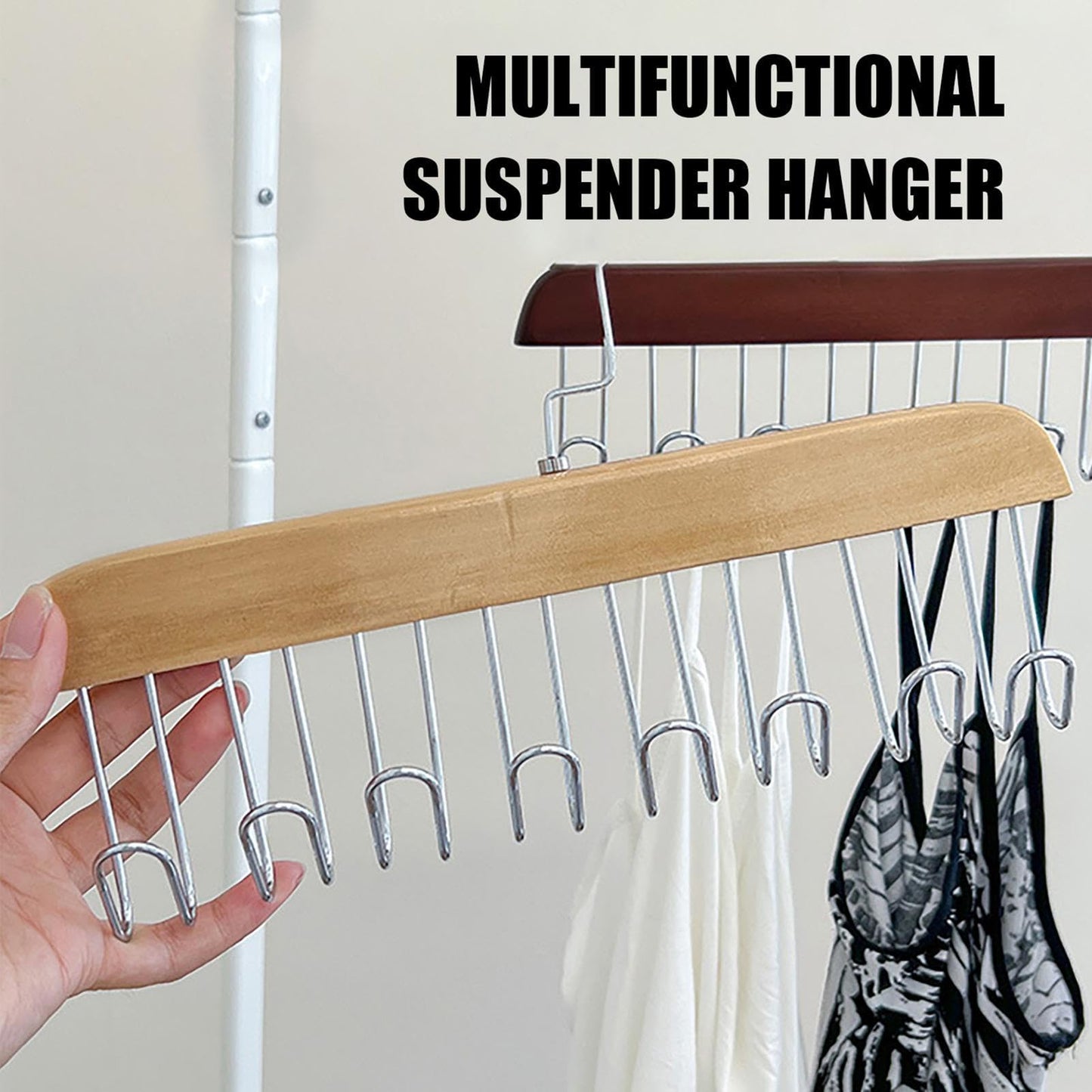 Space Saving Tie Rack for Closet Organizer