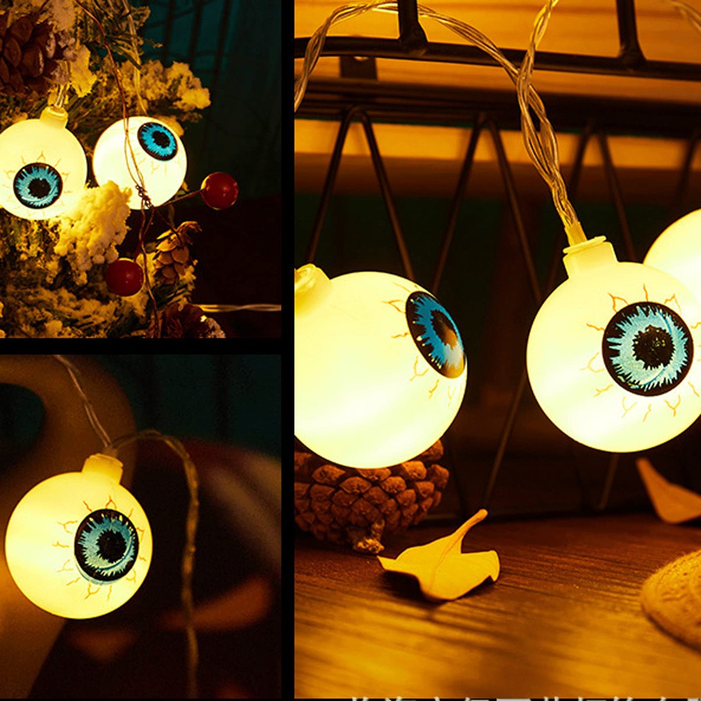 Halloween Ghost Eyeball Lights String Eyeballs