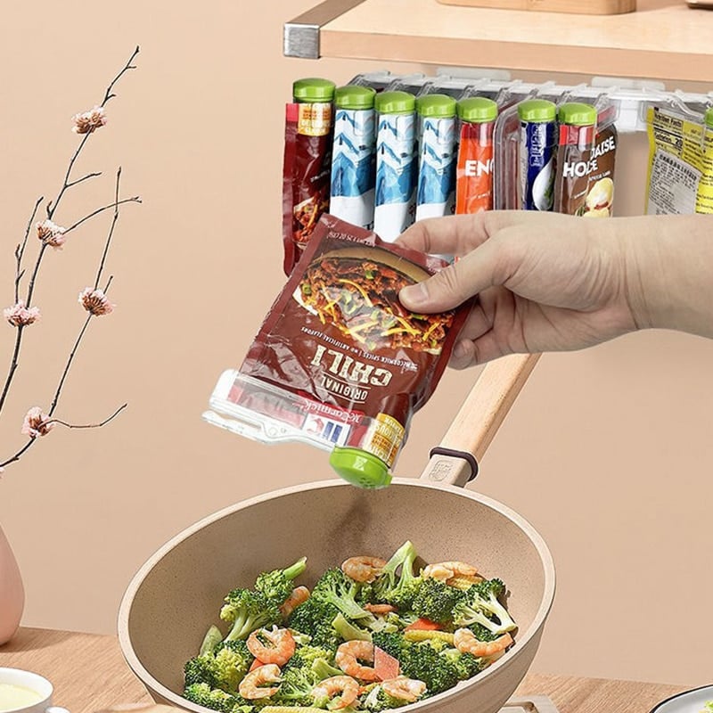 Wall-Mounted Spice Bag Holder