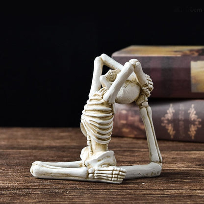 Yoga Skeleton Statue Ornaments Set
