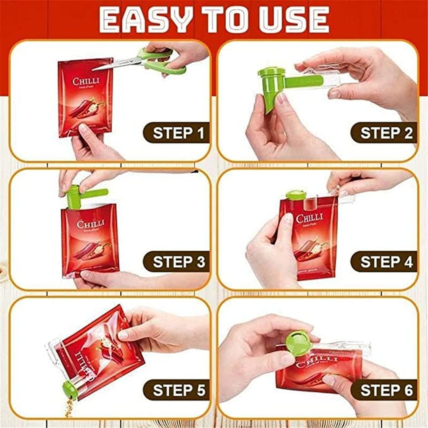 Wall-Mounted Spice Bag Holder
