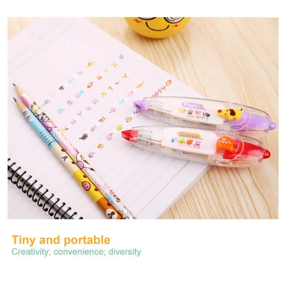 😍LAST DAY 70% OFF - Cute Animals Press Type Decorative Pen