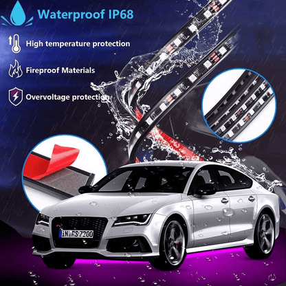 🔥LAST DAY 49% OFF- Car Chassis Flexible RGB Waterproof LED Strip Lights (4PCS)