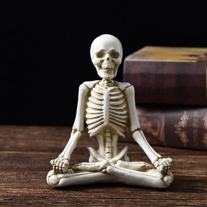 Yoga Skeleton Statue Ornaments Set