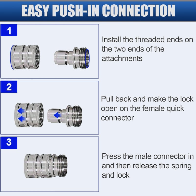 🔥2025 SALE - Garden Hose Quick Connector 3/4 Inch