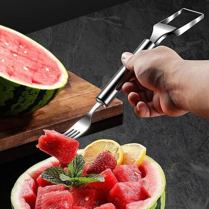 🍉Effortless Fruit Prep-49% OFF-✨ 2-in-1 Fruit Cutter & Fork – For Quick and Easy Fruit Serving! 🍓