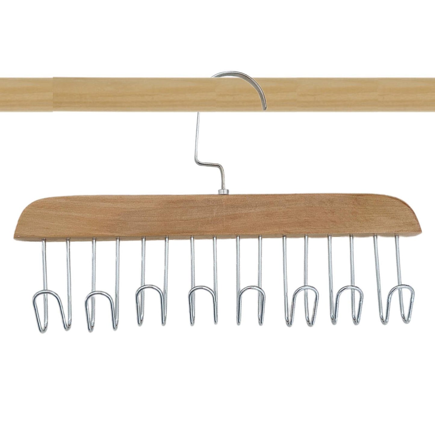 Space Saving Tie Rack for Closet Organizer