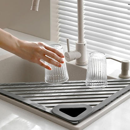 🔥Foldable Triangle Roll-Up Dish Drying Rack