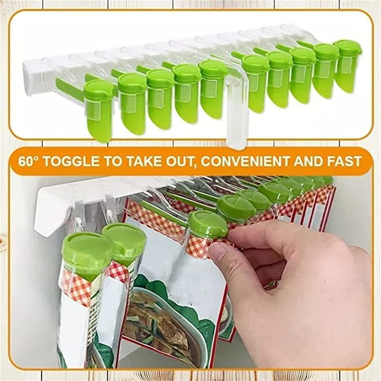 Wall-Mounted Spice Bag Holder