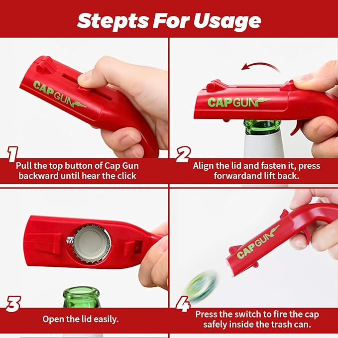 🔥Hot Sale 49% OFF-Beer Bottle Opener Cap Gun