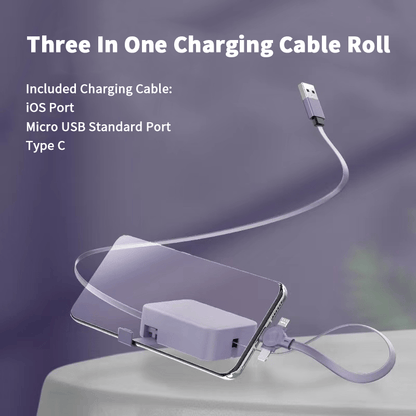 🔥Last Day 48% OFF🔥Three In One Charging Cable Roll - Buy 3 Free Shipping