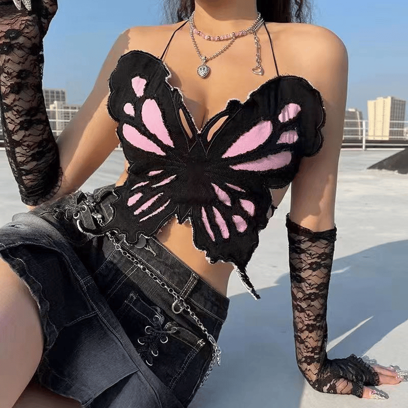 🔥Last Day 50% OFF🔥Butterfly Corset Short Vest