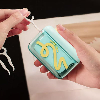 🎒✨🦷Floss Dispenser, Portable Flosser, Automatic Thread Holder