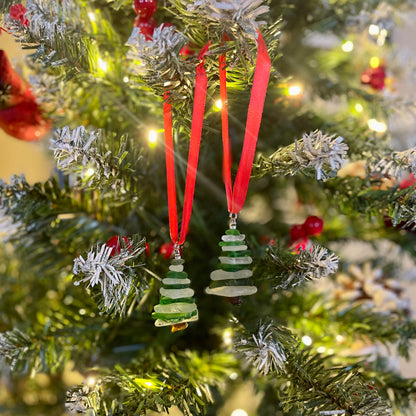 🔥LAST DAY 50% OFF - Lake Erie Sea Glass Christmas Tree Ornament
