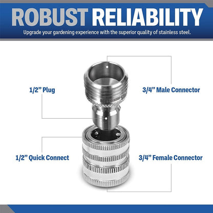 🔥2025 SALE - Garden Hose Quick Connector 3/4 Inch