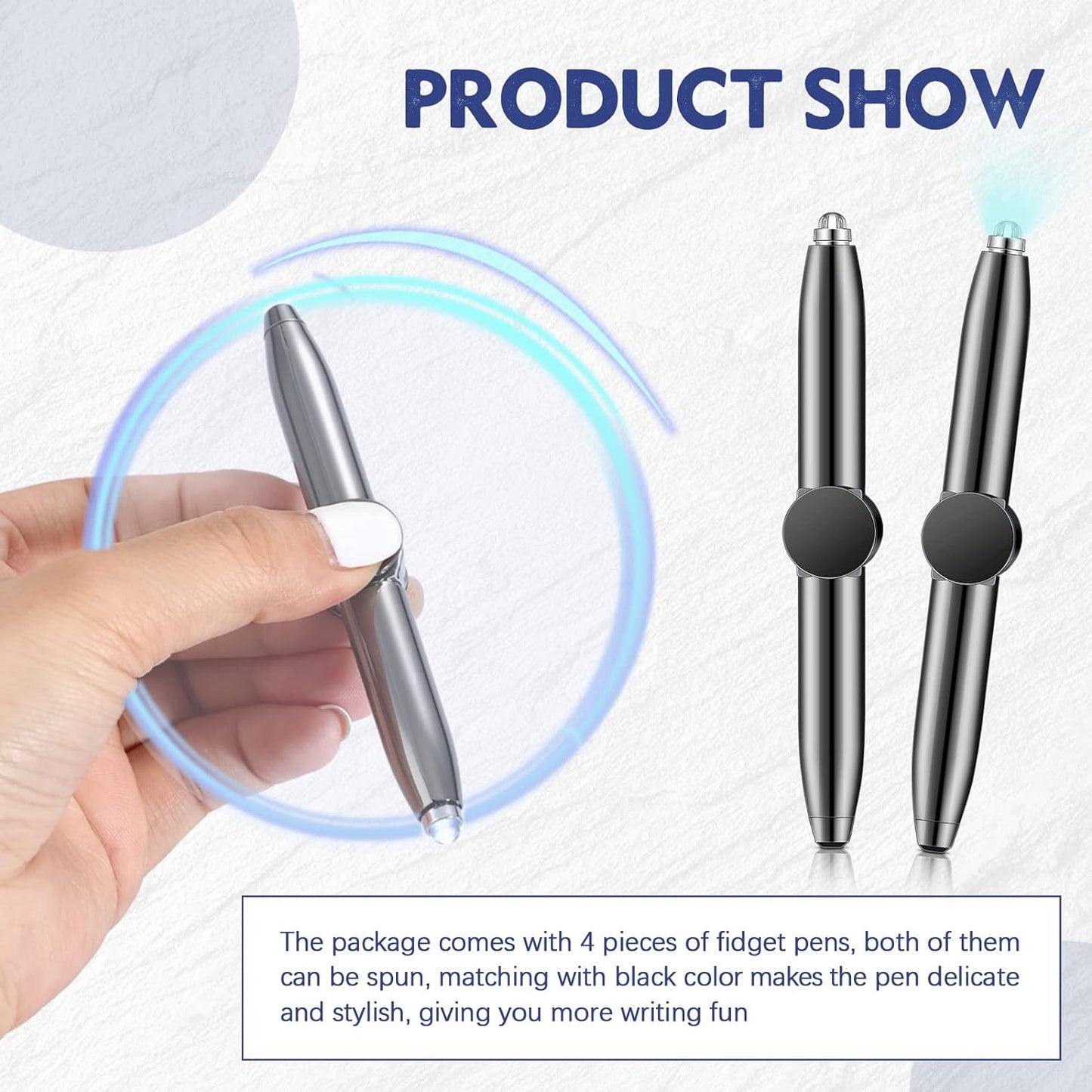 🔥Last Day Promotion🔥 LED light gyro Fidget pen