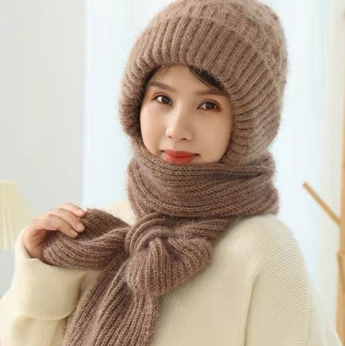 🎄EARLY CHRISTMAS SALE -50% OFF - Integrated Ear Protection Windproof Cap Scarf