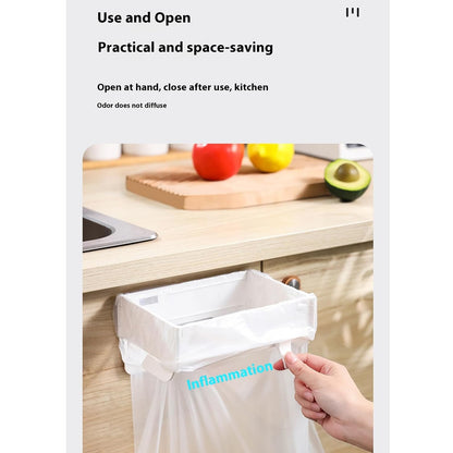 🔥Foldable Trash Rack Kitchen Trash Organizer Multifunctional Portable Hanging Trash