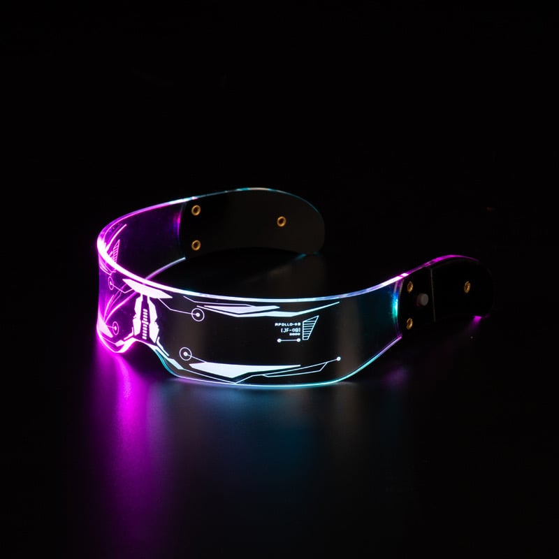 🔥Last Day 50% OFF🔥Cyberpunk Colorful Light Glasses - Buy 3 Free Shipping