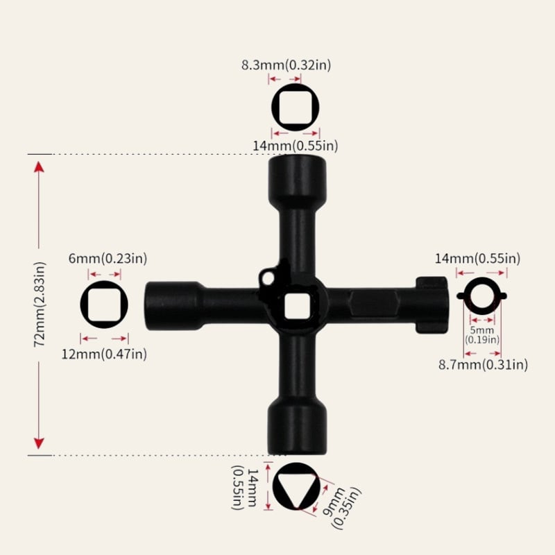 🎁2025 Hot Sale 49% OFF🔥- Zinc alloy tool key Multi-functional Water Key